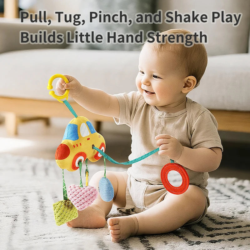 Barra de actividades musicales multisensoriales | Mordedor y sonajero de viaje universal