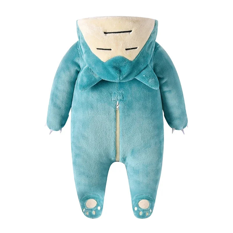 Mono de bebé de peluche ultra suave de Snorlax de dibujos animados