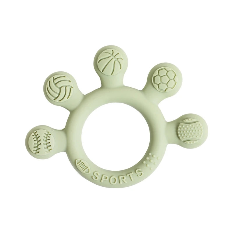 Silicone Teething Ring | Gentle Sensory Soother for 0-12 Months