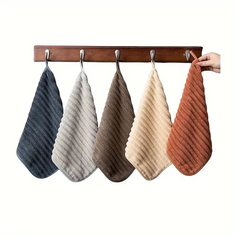 Juego de toallitas de lujo | Toallas de mano superabsorbentes de 5 piezas