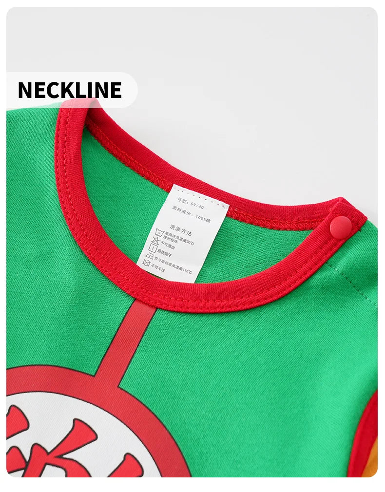 Baby Boys Long Sleeve Cotton Cartoon Cosplay Outfit Onesie