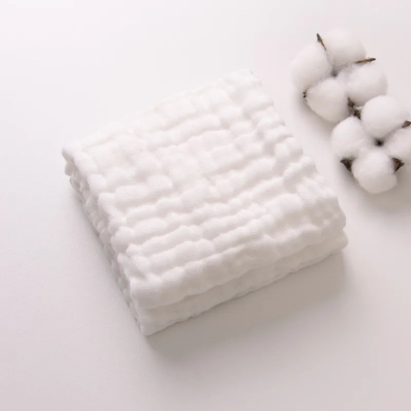 6-Layer Muslin Cotton Burp Cloths | 3-Piece Essential Set