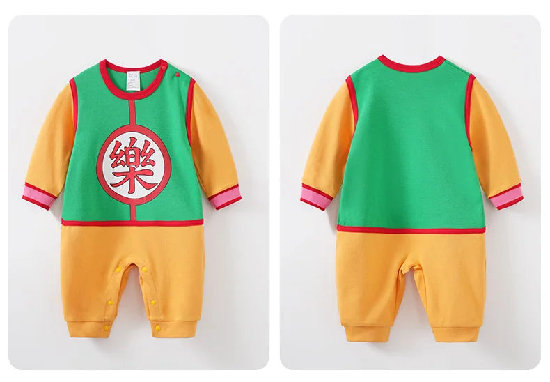 Baby Boys Long Sleeve Cotton Cartoon Cosplay Outfit Onesie