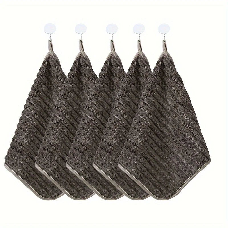 Juego de toallitas de lujo | Toallas de mano superabsorbentes de 5 piezas