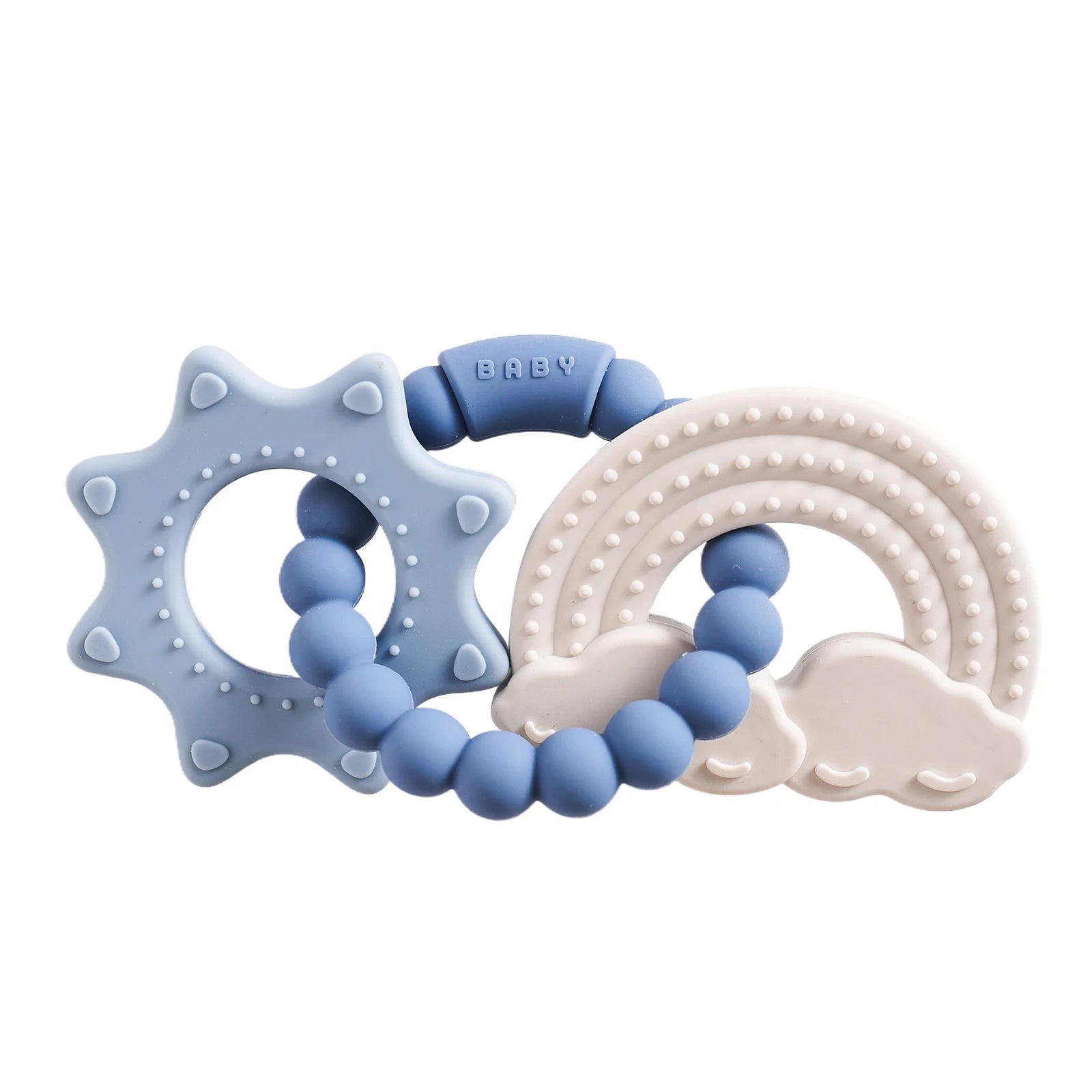 Planet-Theme Silicone Teething Bracelet | 360° Sensory Reach & Molar Relief
