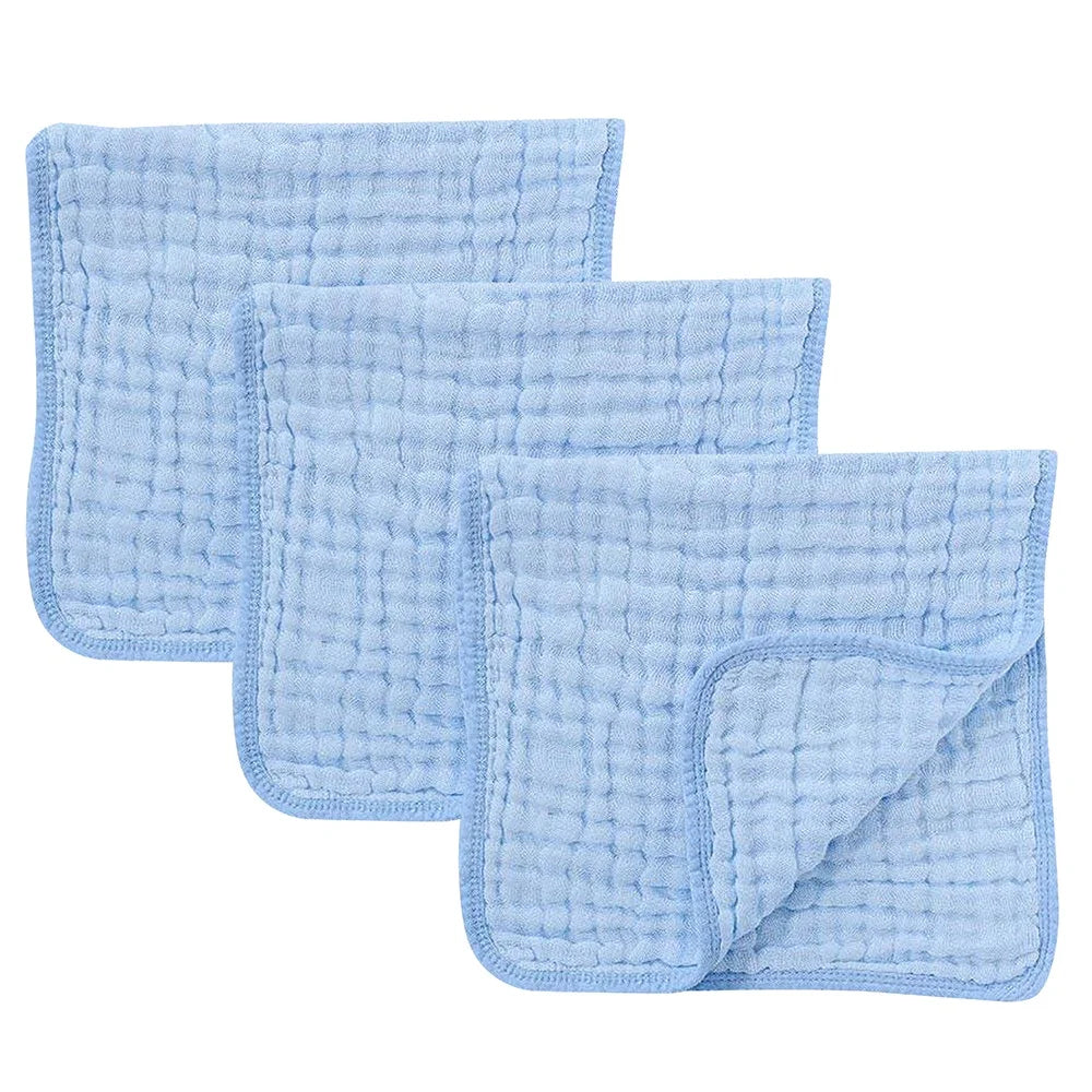 6-Layer Muslin Cotton Burp Cloths (3-Pack)