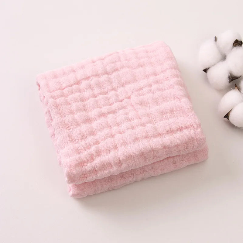 6-Layer Muslin Cotton Burp Cloths | 3-Piece Essential Set