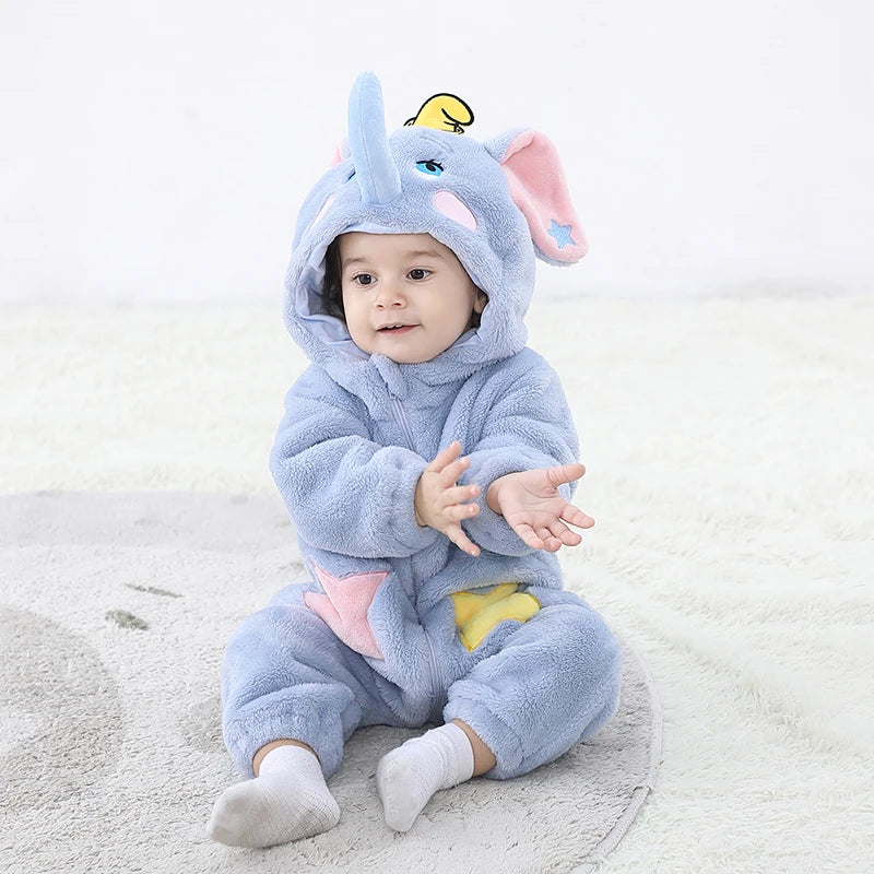 Elephant Character Ultra-Soft Jumpsuit