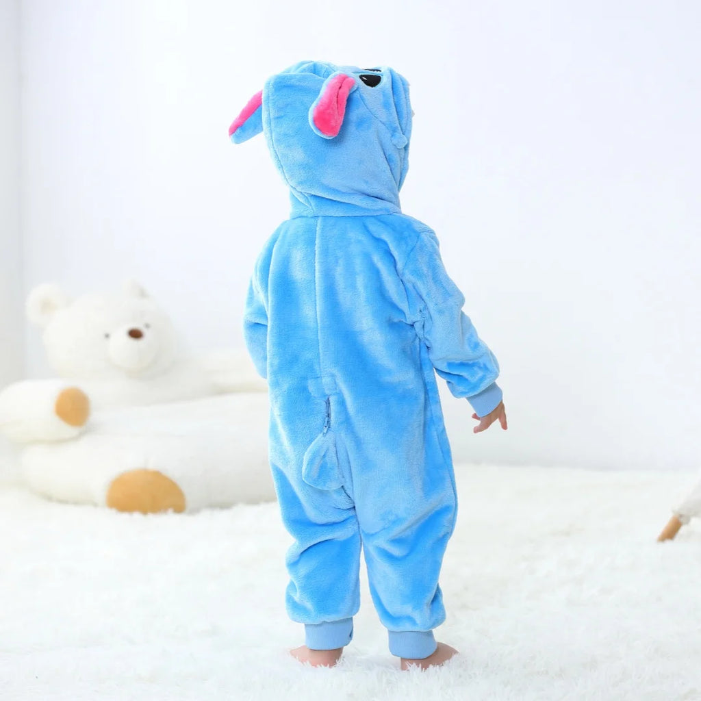 The Galaxy-Stitch Plush Romper: Ultra-Soft Character Jumpsuit