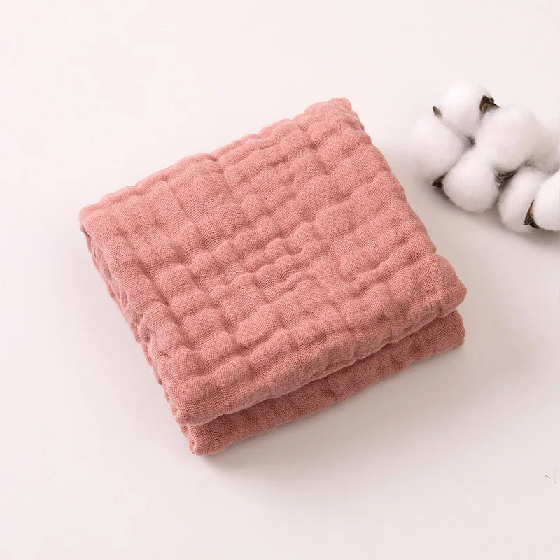 6-Layer Muslin Cotton Burp Cloths | 3-Piece Essential Set