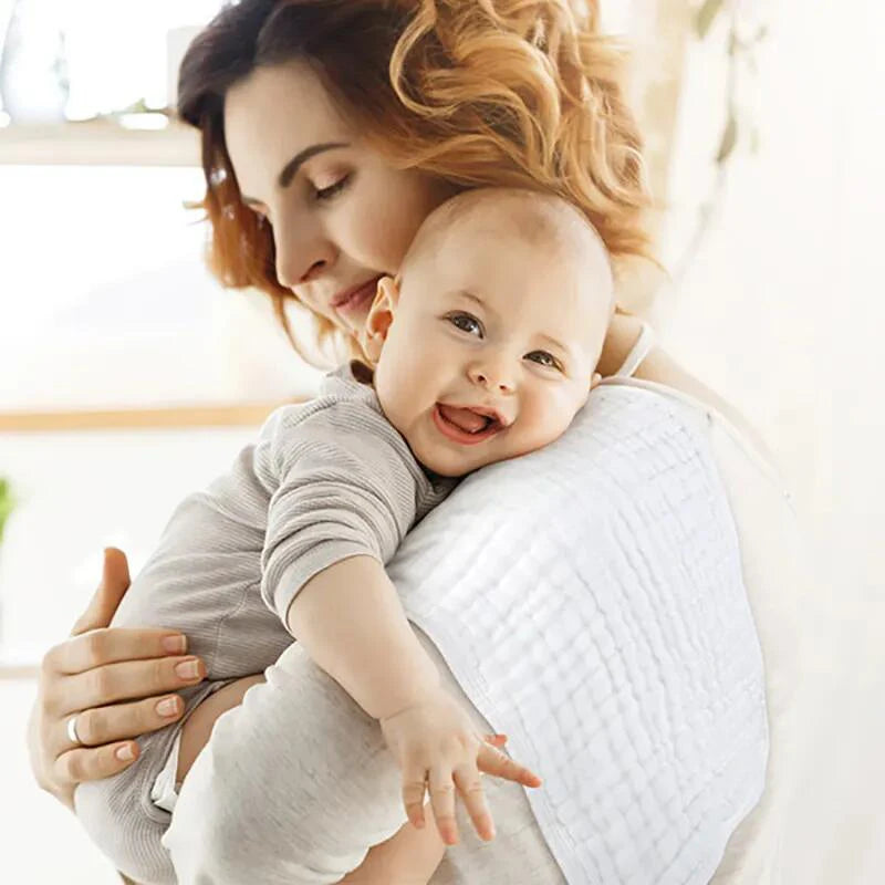 Paños de muselina para eructar - Toalla de baño para bebé 100 % algodón, 50 x 25 cm