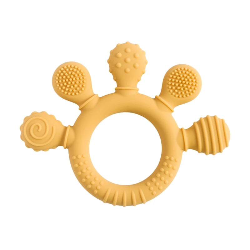 Silicone Teething Ring | Gentle Sensory Soother for 0-12 Months