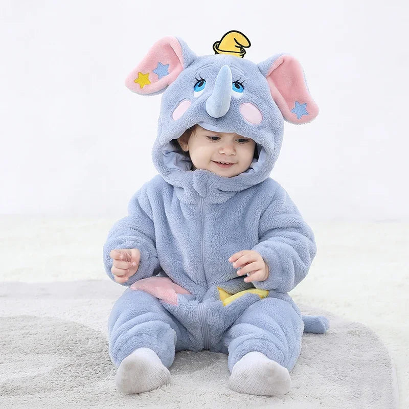 Elephant Character Ultra-Soft Jumpsuit