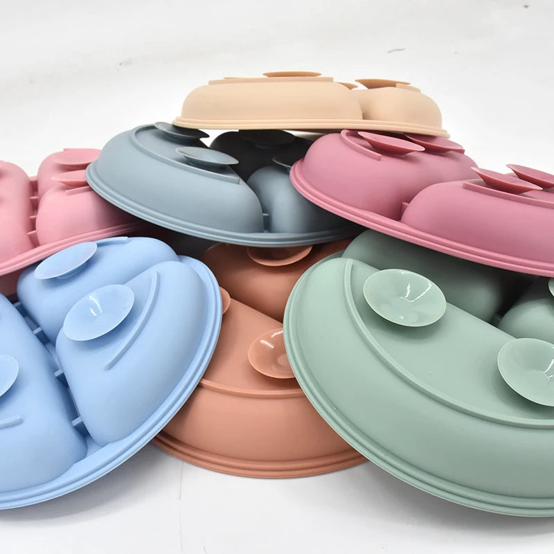 The Complete First-Bite Set: 5-Piece Suction Silicone Tableware