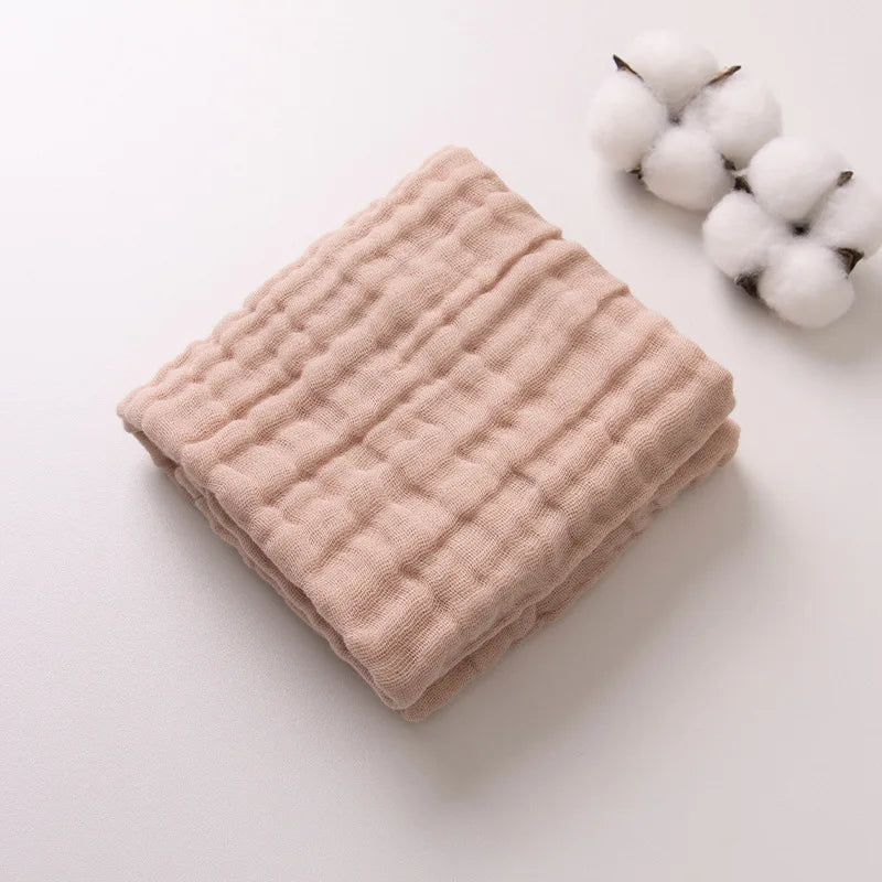 6-Layer Muslin Cotton Burp Cloths | 3-Piece Essential Set