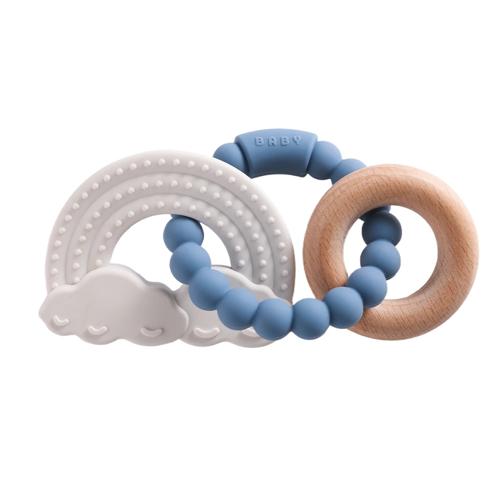 Planet-Theme Silicone Teething Bracelet | 360° Sensory Reach & Molar Relief