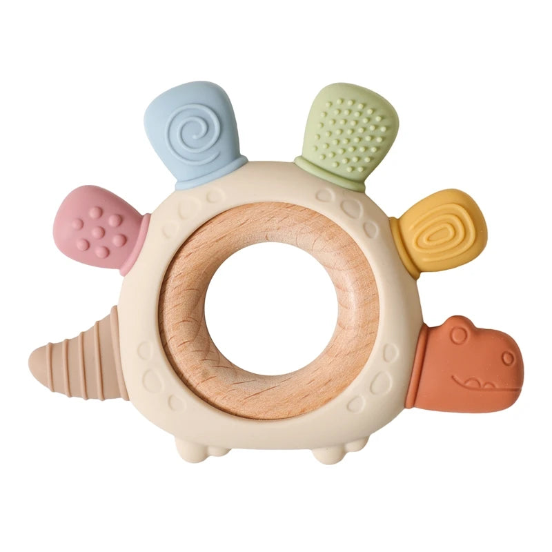 Silicone Teething Ring | Gentle Sensory Soother for 0-12 Months