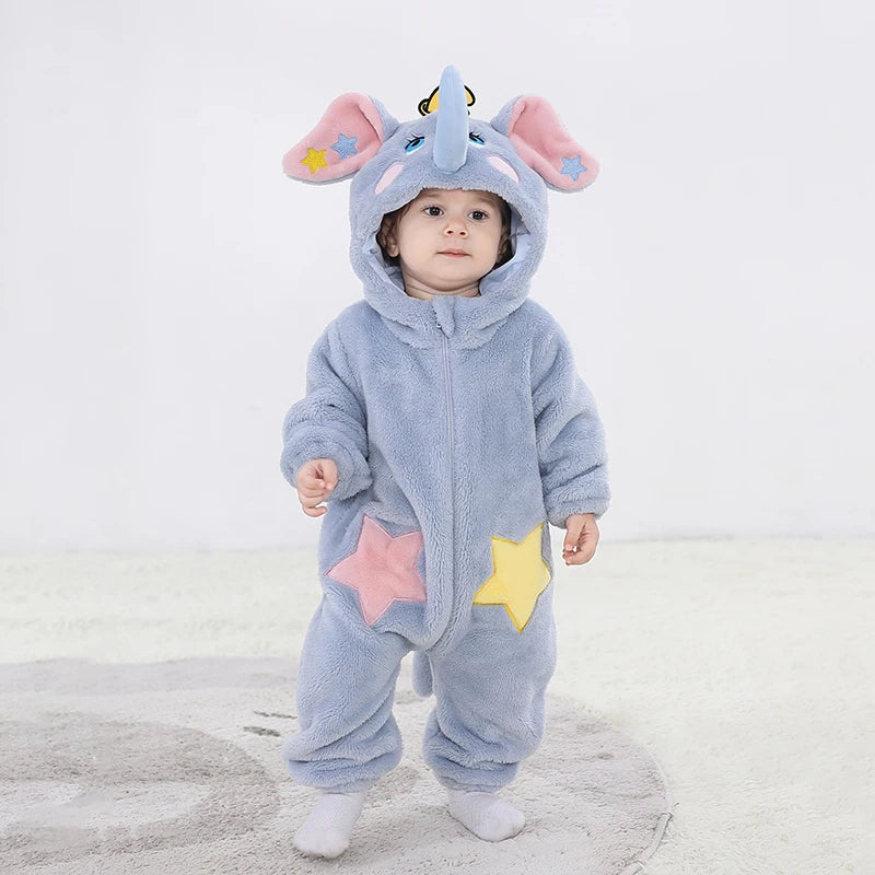 Elephant Character Ultra-Soft Jumpsuit