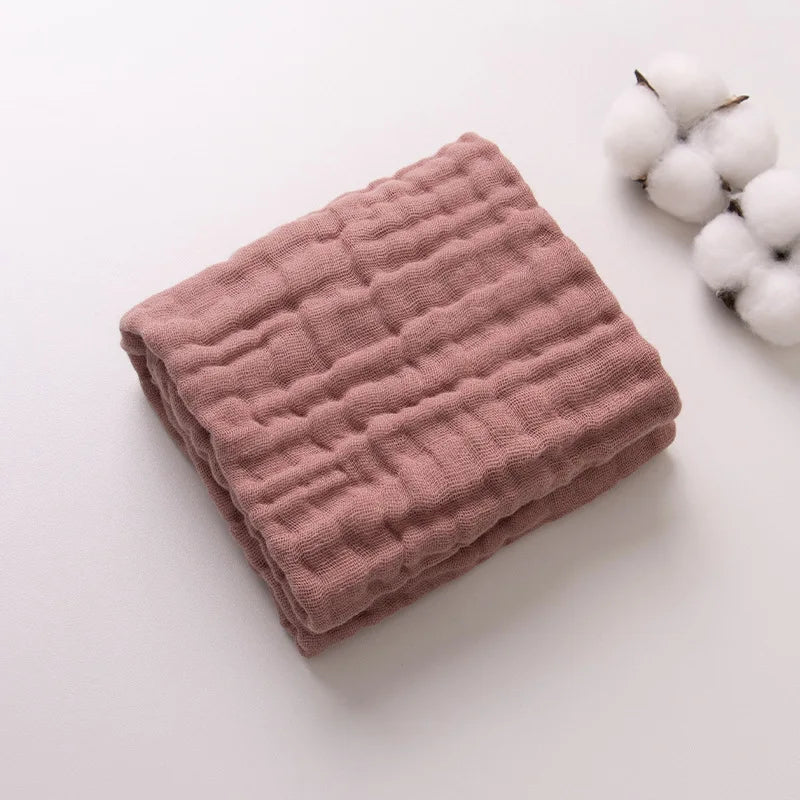 6-Layer Muslin Cotton Burp Cloths | 3-Piece Essential Set
