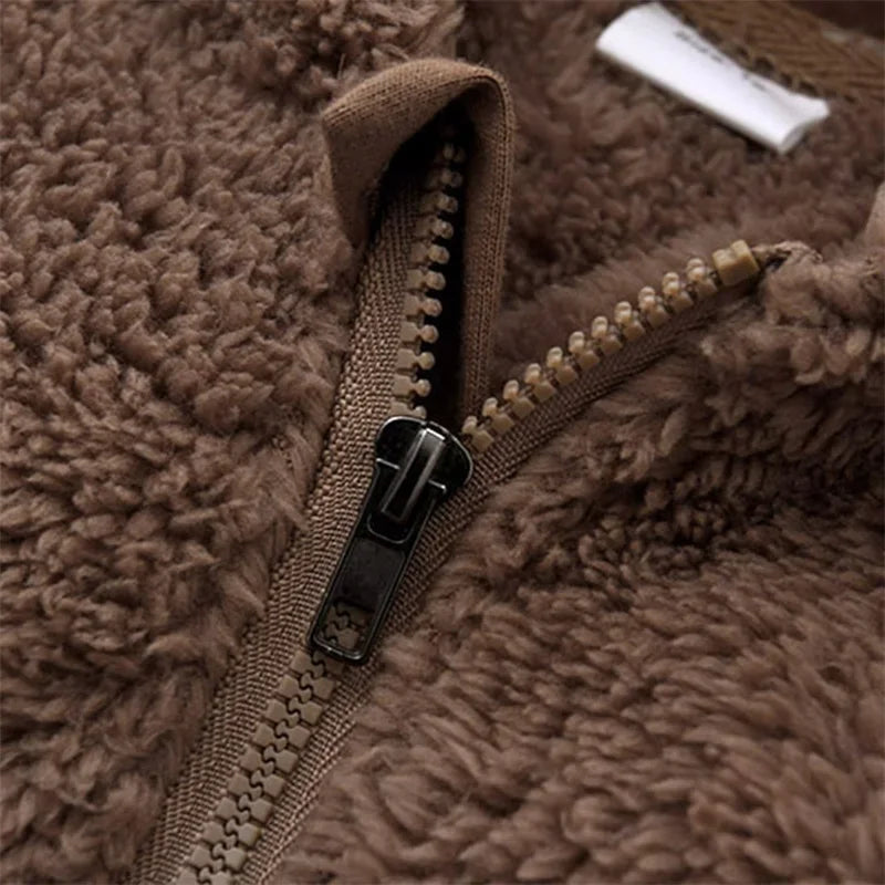 Mono con capucha de vellón de nubes