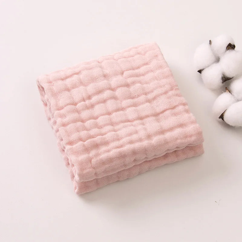 6-Layer Muslin Cotton Burp Cloths | 3-Piece Essential Set