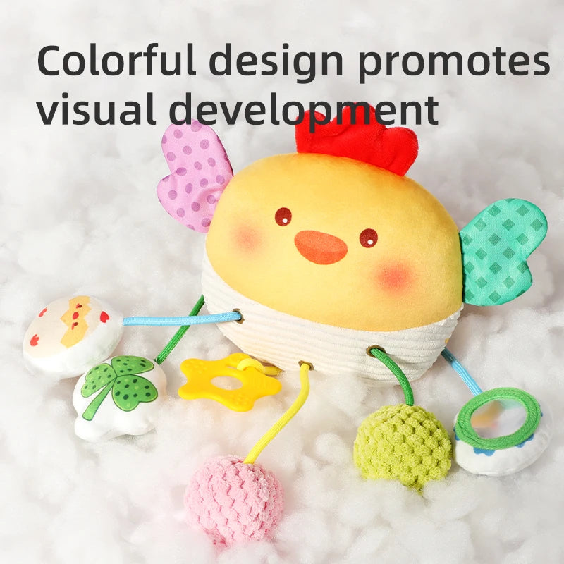 Barra de actividades musicales multisensoriales | Mordedor y sonajero de viaje universal