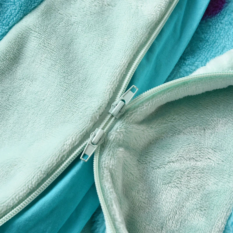 The Little Explorer Snowsuit: Thicken Fleece Horned Hooded Romper