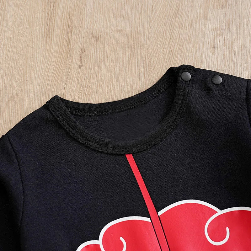 Anime O-Neck Long-Sleeved Newborns Baby Onesie