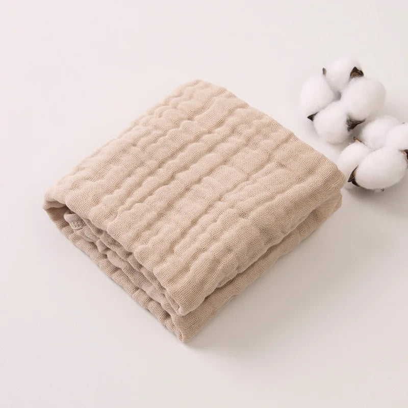 6-Layer Muslin Cotton Burp Cloths | 3-Piece Essential Set