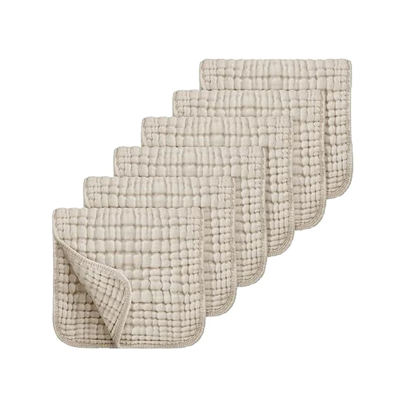 Paños de muselina para eructar - Toalla de baño para bebé 100 % algodón, 50 x 25 cm